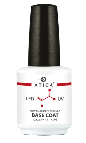 Atica Rubber Base Coat Gel Clear (soak off) 15ml [83140]