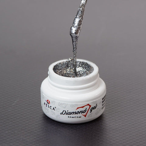 Atica Diamond Gel Paste – Silver 5ml [85370]