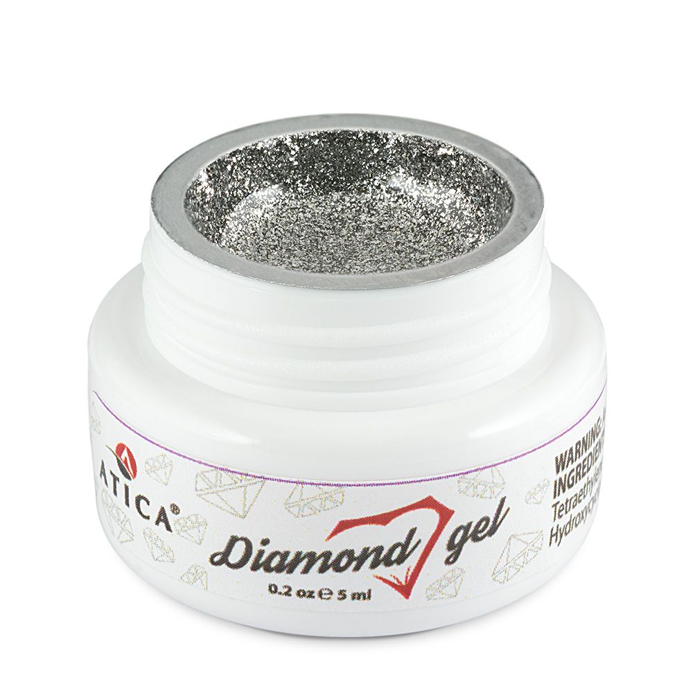 Atica Diamond Gel Paste – Silver 5ml [85370]