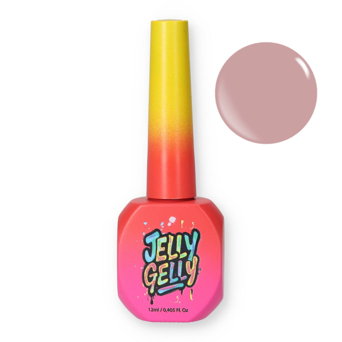 Jelly Gelly Hard Bottle Gel Gel Rose latte 12ml TPO/HEMA FREE [BG09]