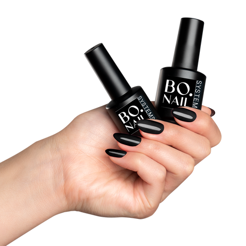 BO.NAIL piesūcināma gēla laka #006 melna (7ml)