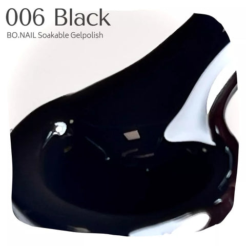 BO.NAIL Soakable Gel Polish #006 Black (7ml)