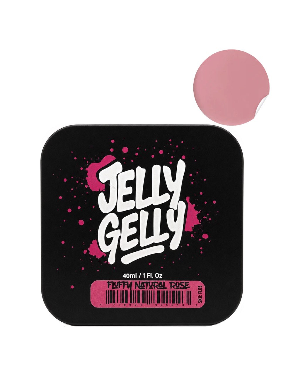 Jelly Gelly Natural Rose Self-Levelling Gel Fluffy 40ml TPO/HEMA FREE [FL05]