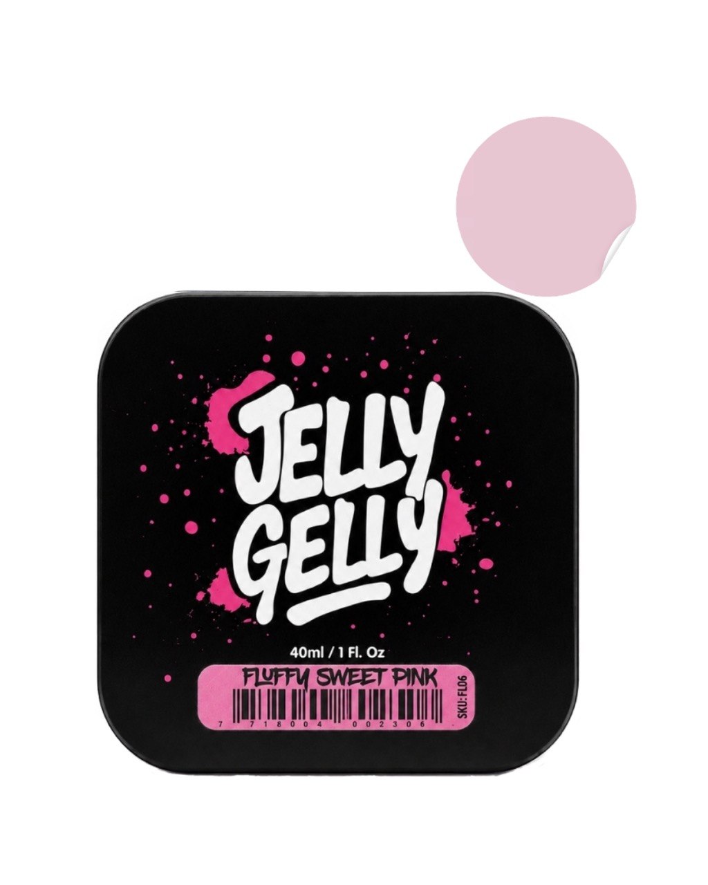 Jelly Gelly Sweet Pink Self-Levelling Gel Fluffy 40ml TPO/HEMA FREE [FL06]