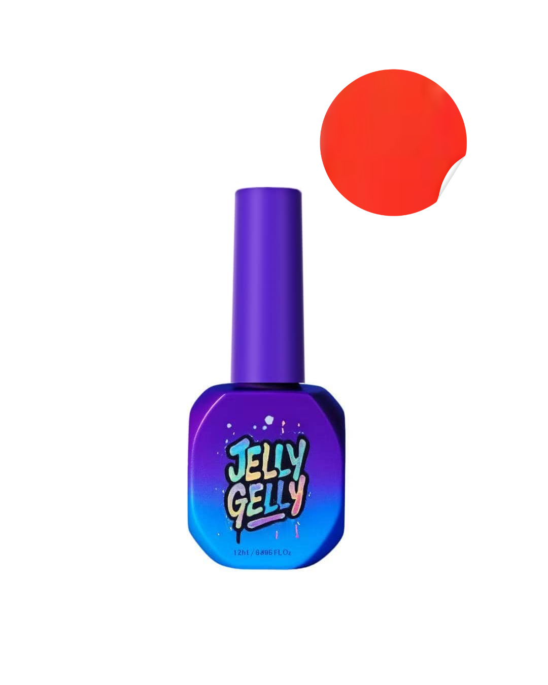 Jelly Gelly Neon Lava Pop TPO Free Gel Polish (12ml) [JGP086]