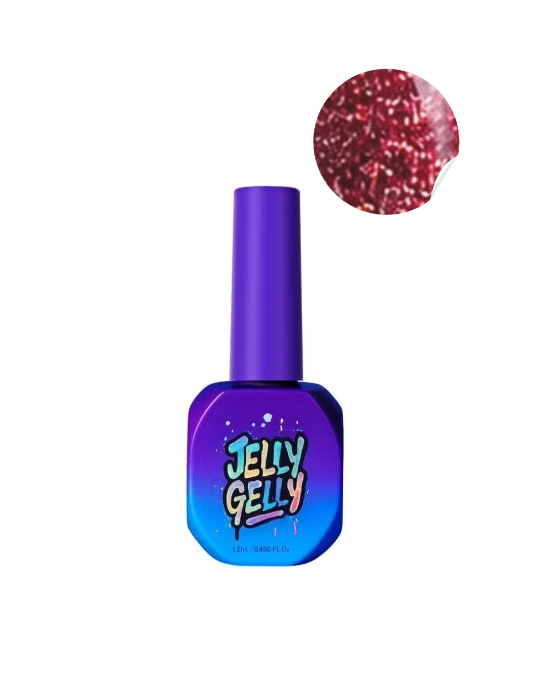 Jelly Gelly Fuchsia Flash TPO Free Gel Polish (12ml) [JGP105]