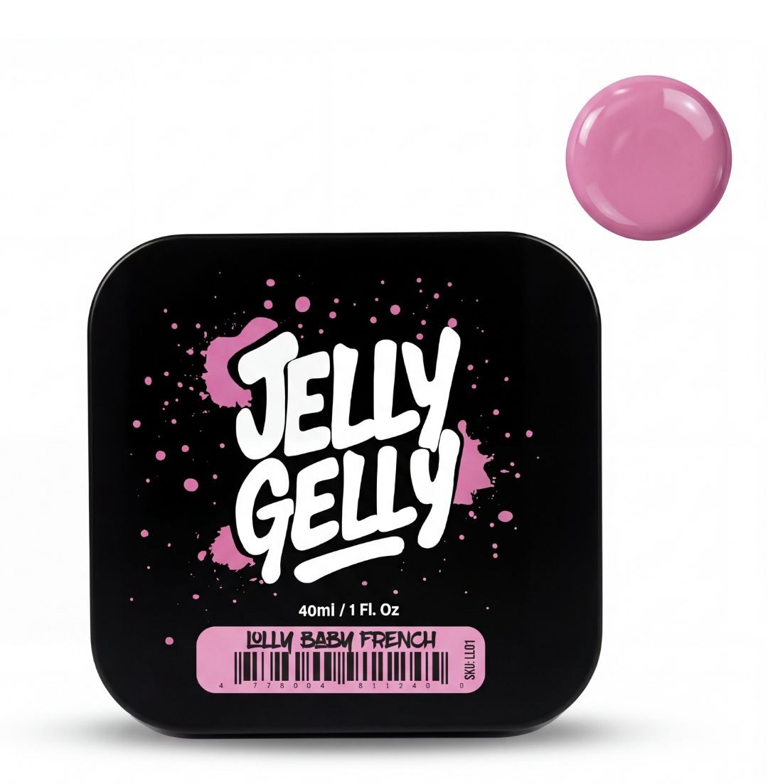 Jelly Gelly Lolly Baby French Self-Leveling Gel – 40ml (HEMA-Free, Vegan) [LL01]