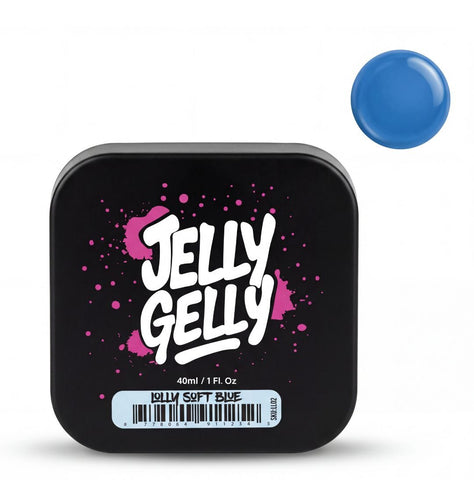 Jelly Gelly Lolly Glass Efect Blue Self-Leveling Gel – 40ml (HEMA-Free, Vegan) [LL02]