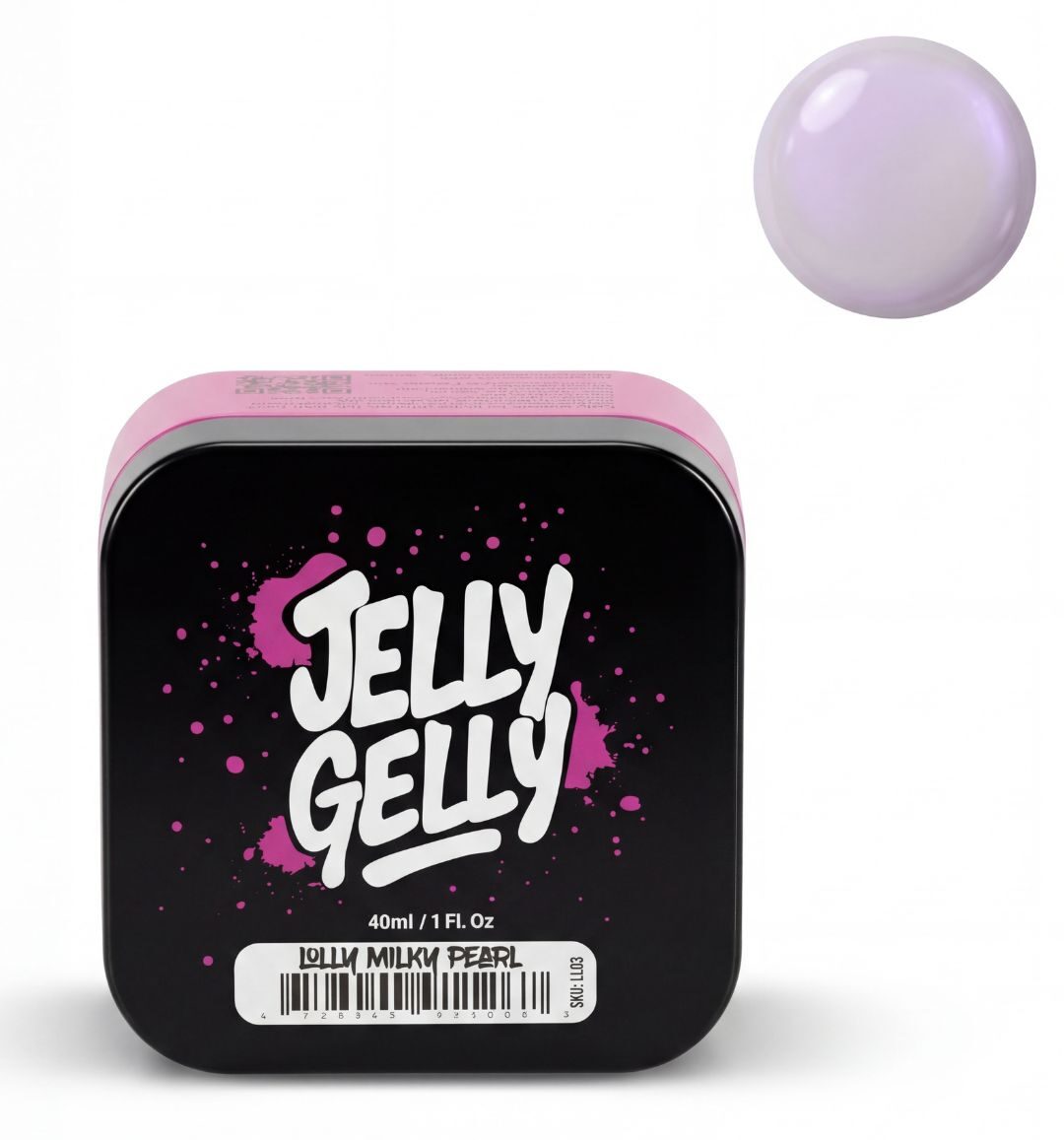 Jelly Gelly Lolly Milky Pearl Self-Leveling Gel – 40ml (HEMA-Free, Vegan) [LL03]