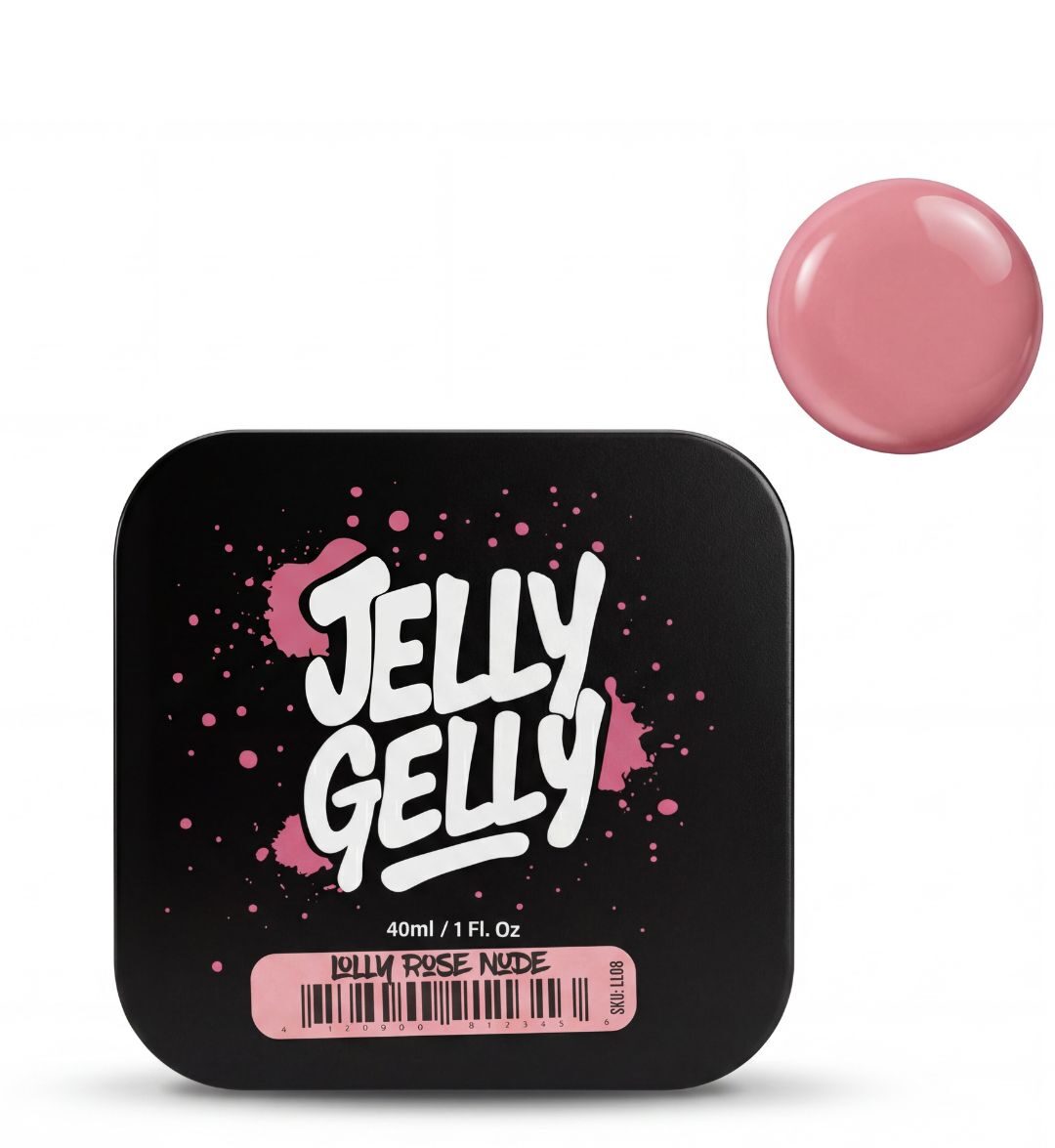 Jelly Gelly Lolly Rosse nude Self-Leveling Gel – 40ml (HEMA-Free, Vegan) [LL08]