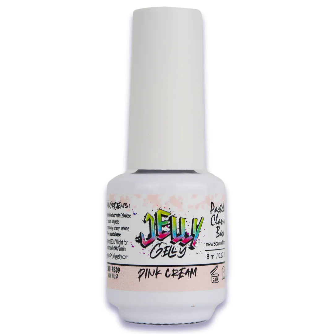 Jelly Gelly rubber base Pink Cream 8ml [RB09]