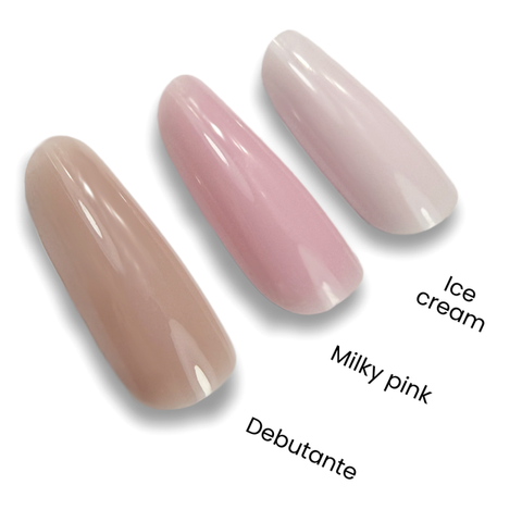 Jelly Gelly Hard Bottle Gel Milky pink 12ml TPO/HEMA FREE [BG04]