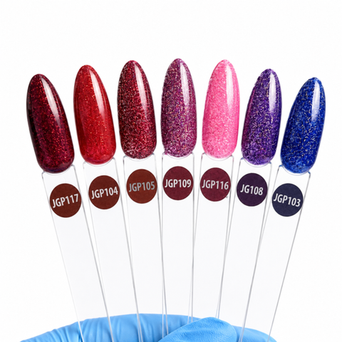 Jelly Gelly Scarlet Stardust TPO Free Gel Polish (12ml) [JGP104]